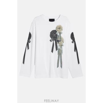 [B4] 시몬로샤 5194P71W0569WHITE 티셔츠 탑 여성