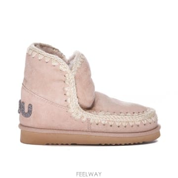 26FW 모우 Suede 부티 with 글리터 로고 101050ACAM TP581596881