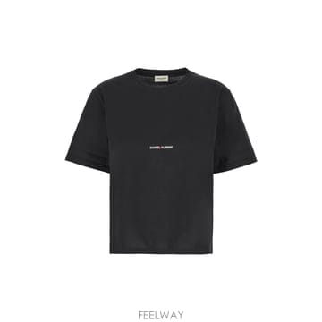 Saint Laurent [W63]���ζ� 460876YB2DQ 1000 ���� Ƽ���� ���� ž T SHIRT CANOTTE[W63]���ζ� 460876YB2DQ 1000 ���� Ƽ���� ���� ž T SHI