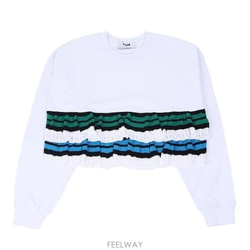 MSGM 2441MDM79 184298 01 러프 트림 스웻셔츠