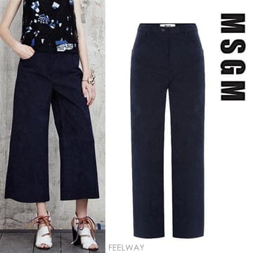 MSGM 2041MDP06 164201 89 여성 페이크 스웨이드 팬츠