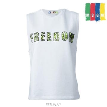 MSGM 1842MDM150 154258 01 프리덤 슬리브리스 탑