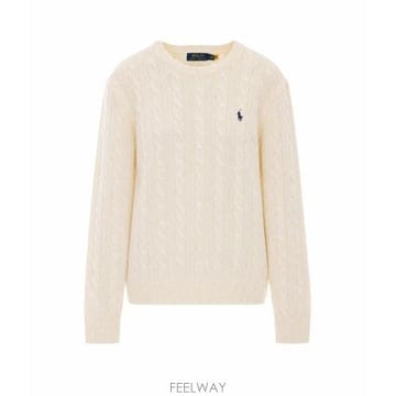 26FW 폴로 랄프로렌 케이블 니트 스웨터 710876762010 ANDOVER CREAM