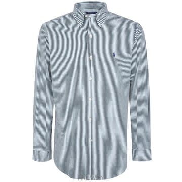 26FW 폴로 랄프로렌 커스텀핏 코튼 포플린 스트라이프 셔츠 710 929 346 509 NEW FOREST