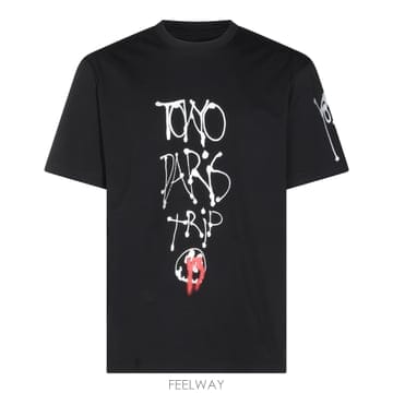 [B3] 요지 야마모토 KR1067BLACK 티셔츠 탑 남성