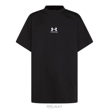 발렌시아가 언더 아머 티셔츠 화이트