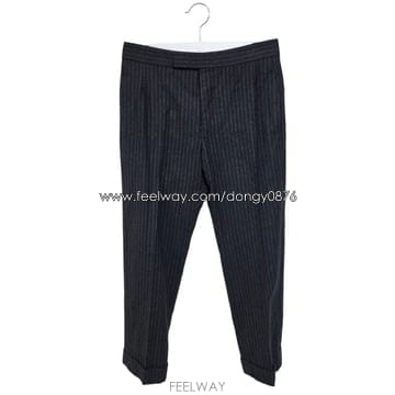 톰브라운 핀스트라이프 플란넬 울 팬츠
