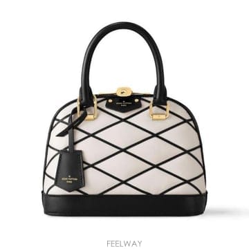 26 FW 루이비통 Alma BB 알마 키벨 더블 지퍼 클로저 램스킨 레더 토트백