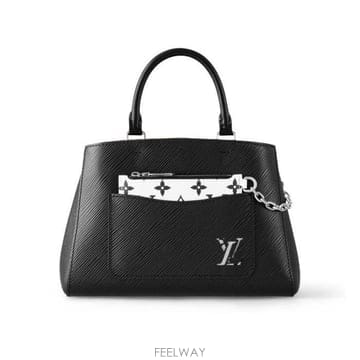 26 FW 루이비통 Marelle BB 마렐 스냅 후크 LV 씨스루 투 탑핸들 토트백