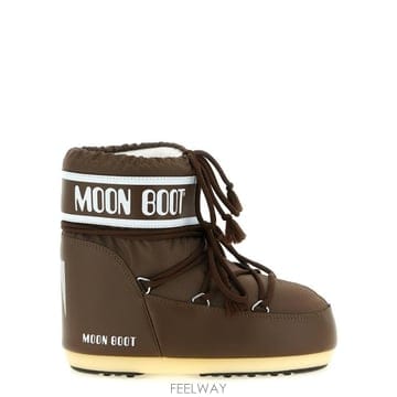 26FW 문부츠 아이콘 나일론 로우 부츠 80D1409340 M037 BROWN