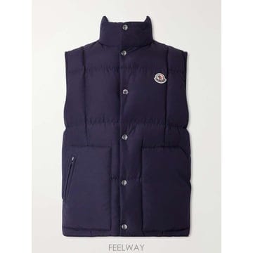 몽클레어 BRUMELLUNE LOGOAPPLIQUED 퀼팅 쉘 다운 B0082316396