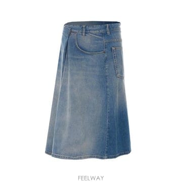 26FW 마르지엘라 미디 스커트 S51ME0066 M30034962 BLUE