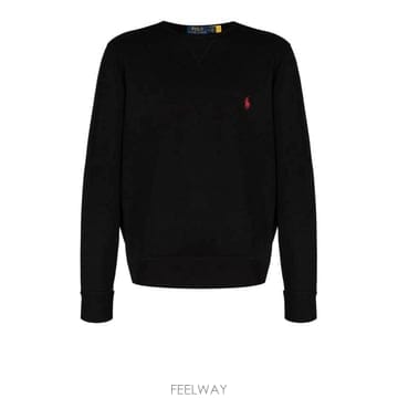 26FW 폴로 랄프로렌 포니 로고 자수 맨투맨 710 766772 001 POLO BLACK