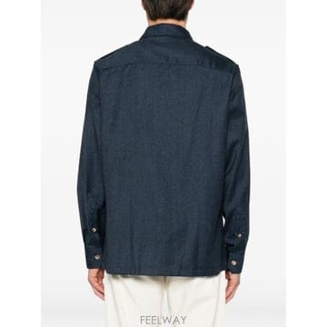 26FW 브루넬로 쿠치넬리 셔츠 MY6660731 C010 BLUE