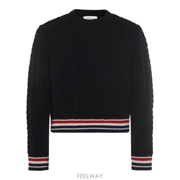 [B3] 톰브라운 MKA570AY1005415 라운드넥 니트 스웨터 남성
