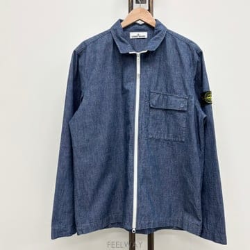 [XL]스톤아일랜드 샴브레이 데님 자켓