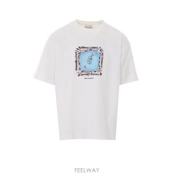 26FW 드롤드무슈 반팔 티셔츠 TS343 CO002OW WHITE