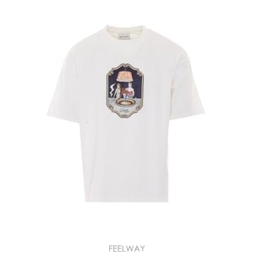 26FW 드롤드무슈 반팔 티셔츠 TS355 CO002OW WHITE