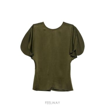 26FW 빅토리아 베컴 긴팔 티셔츠 1426WTP006579A GREEN VERDE