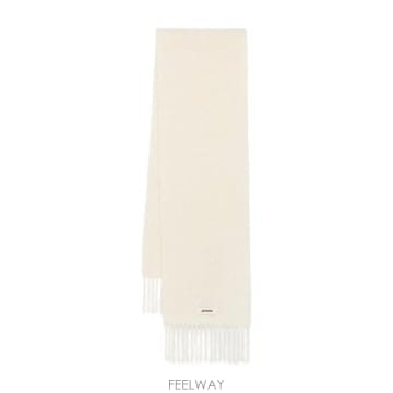 26FW 자크뮈스 프린지 울 스카프 ACU00572BOT4032 110 BIANCO