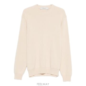 26FW 골든구스 Golden 레터링 밀리터리 크루넥 스웨터 GMP00841 P00197255550 BEIG