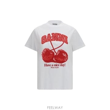 26FW 가니 반팔 티셔츠 A1050247 151 BIANCO