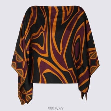 26FW 에밀리오푸치 긴팔 티셔츠 6URM65 6U741019 BORDEAUX GOLD