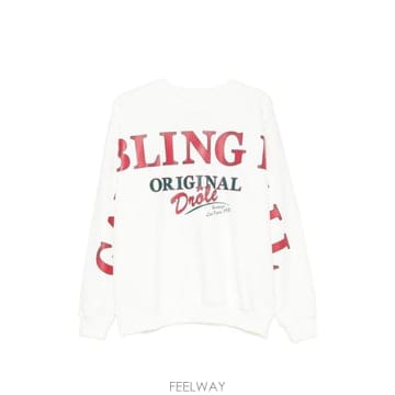 26FW 드롤드무슈 긴팔 티셔츠 SW211CO127 OW BIANCO