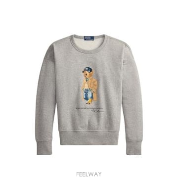 26FW 폴로 랄프로렌 긴팔 티셔츠 710B27080 001 GRIGIO