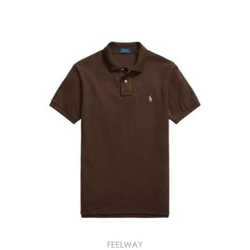 26FW 폴로 랄프로렌 폴로 티셔츠 710536856 509 MARRONE