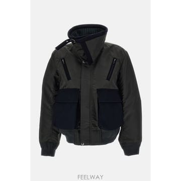 사카이 나일론 트윌 X 울 멜턴 블루종