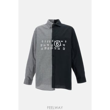 26 F/W MM6 메종 마르지엘라 바이컬러 셔츠 SH0DT0057M B0032309358
