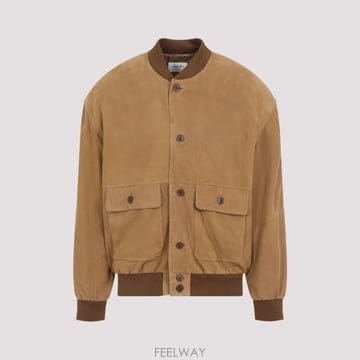 [A3] 생로랑 가죽 재킷 855113.YCUN2-2510 CARAMEL
