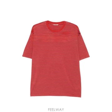 AURALEE 26FW ���� ���� Ƽ���� A26AT02BT REDSTRIPE26FW ���� ���� Ƽ���� A26AT02BT REDSTRIPE