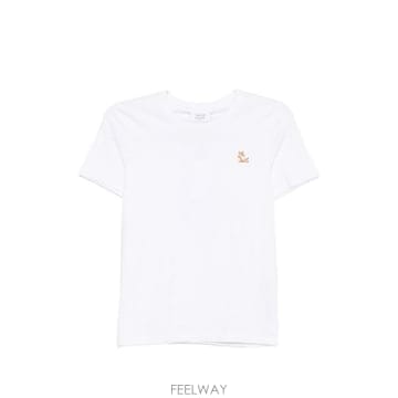 26FW 메종키츠네 반팔 티셔츠 MRWJT20 KJ7026P100 WHITE