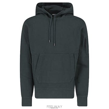 씨피컴퍼니 렌즈 디테일 후드 티셔츠