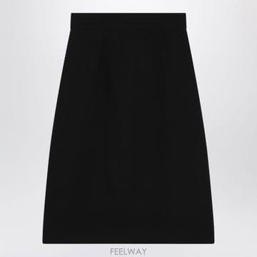 26 FW 돌체앤가바나 하이 웨이스트 미디 스커트 블랙 N0000 F4DE4TFU2L8