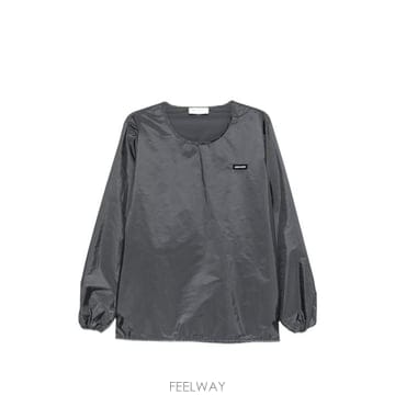 26FW 미우미우 로고 리나일론 블라우스 MT2282 148UF063H DARK GREY
