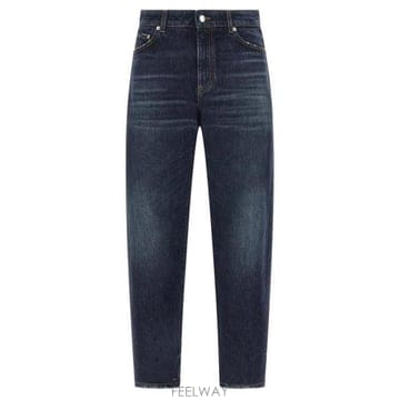 26 FW 돌체앤가바나 로고 플라크 보이프렌드 진 블루 S9001 FTC7CDG8NQ1