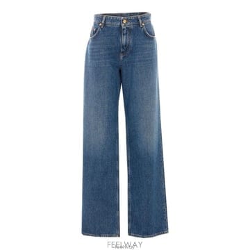 26 FW 돌체앤가바나 로고 플라크 스트레이트 레그 진 블루 FTC8CDG8PH7