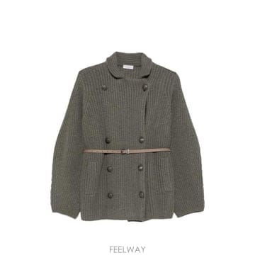 26FW 브루넬로 쿠치넬리 가디건 M52538526 C9986 GREEN