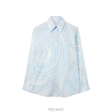 PUCCI Iride print muslin shirt 12236714246408 TP725624752