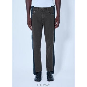 26 FW 메종마르지엘라 남성 스플라이스드 데님 바지 mla0166009blk
