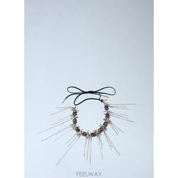 Dries Van Noten 26 FW �帮���ݳ�ư ���� Chain Embellished Collar Necklace dvn026503426 FW �帮���ݳ�ư ���� Chain Embellished Collar Neckl