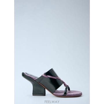 Dries Van Noten 26 FW �帮���ݳ�ư ���� Braided Strap Mules dvn0265032grn26 FW �帮���ݳ�ư ���� Braided Strap Mules dvn0265032