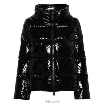 에르노 글로시 자켓 with full 집 클로저  하이 칼라 앤 플랩 포켓  PI001946D12220Z93