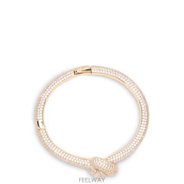 26FW 셀프 포트레이트 브레이스렛 with knot 앤 장식 크리스탈 AW26614BGDGOLD TP581