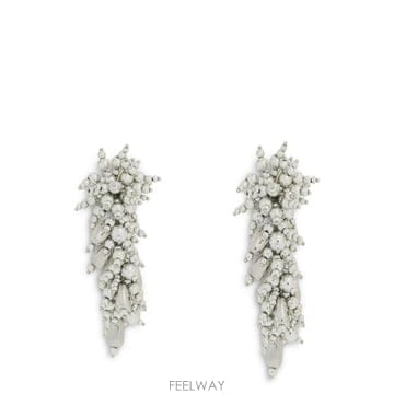 Self Portrait 26FW Self portrait Earrings with beads AW26615ESLSILVER TP5826FW Self portrait Earrings with beads AW26615ESLSILVE