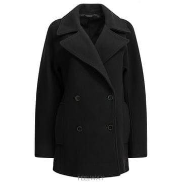 26FW 토템 쇼트 울 코트 264WRO0341FB0733001BLACK TP581628079
