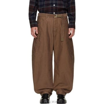 사카이 카고 팬츠 브라운